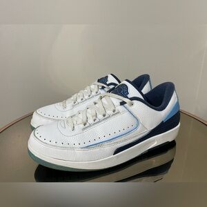 Nike Air Jordan 2 Retro Low UNC "Midnight Navy"‎ Men's Size 11.5